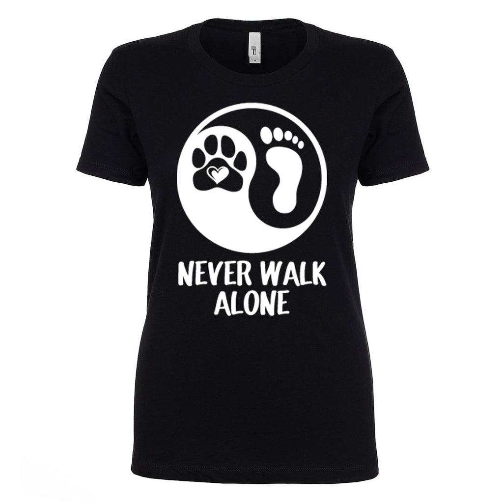 Never Walk Alone Paw Print T-Shirt