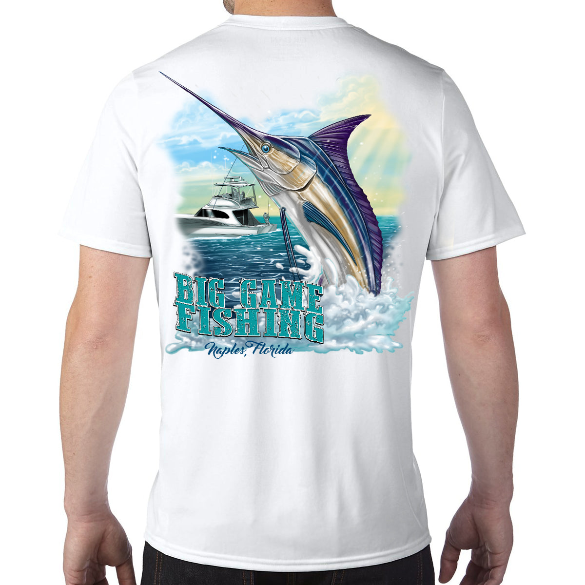 Naples, FL Big Game Fishing Performance Tech T-Shirt – zshirtco